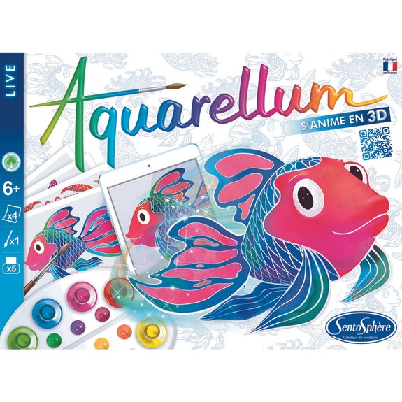 Coffret de peinture Aquarellum Live - Fonds marins