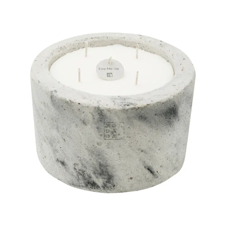 Mon Dada Bougie d'intérieur parfumée Fire me up M | Gris
