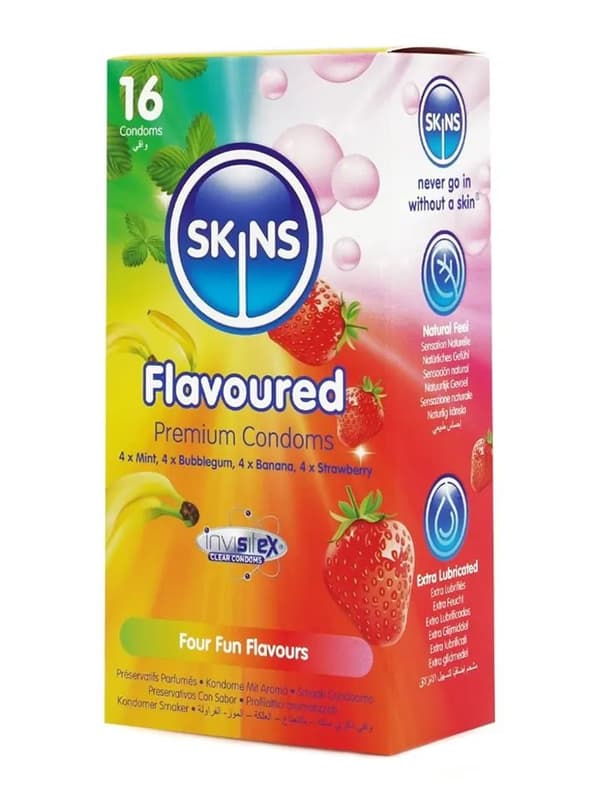 Skins Flavours Condoms 16-pack Smaksatt kondomer