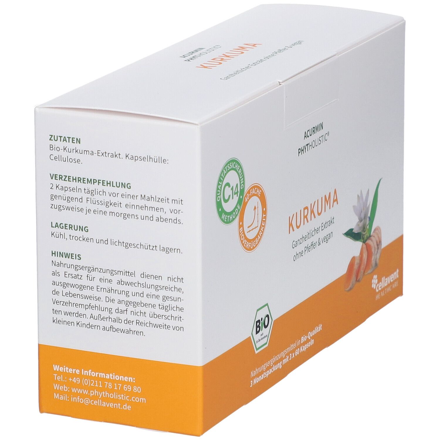 Acurmin Phytholistic BIO Kurkuma Kapseln