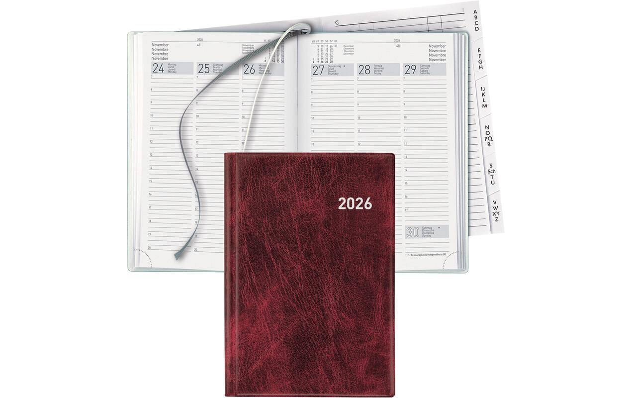 Geschäftsagenda Terminia Schwarz, 14.5 x 20.5 cmTaschenagenda 2026