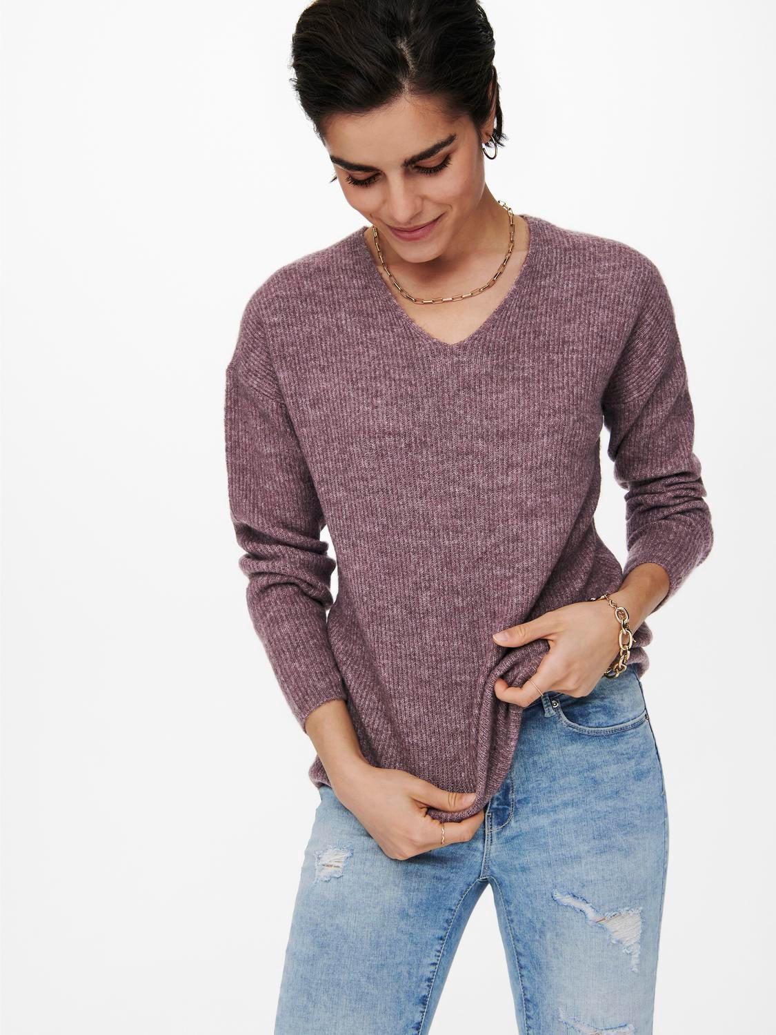 ONLCAMILLA Strickpullover Rose Brown