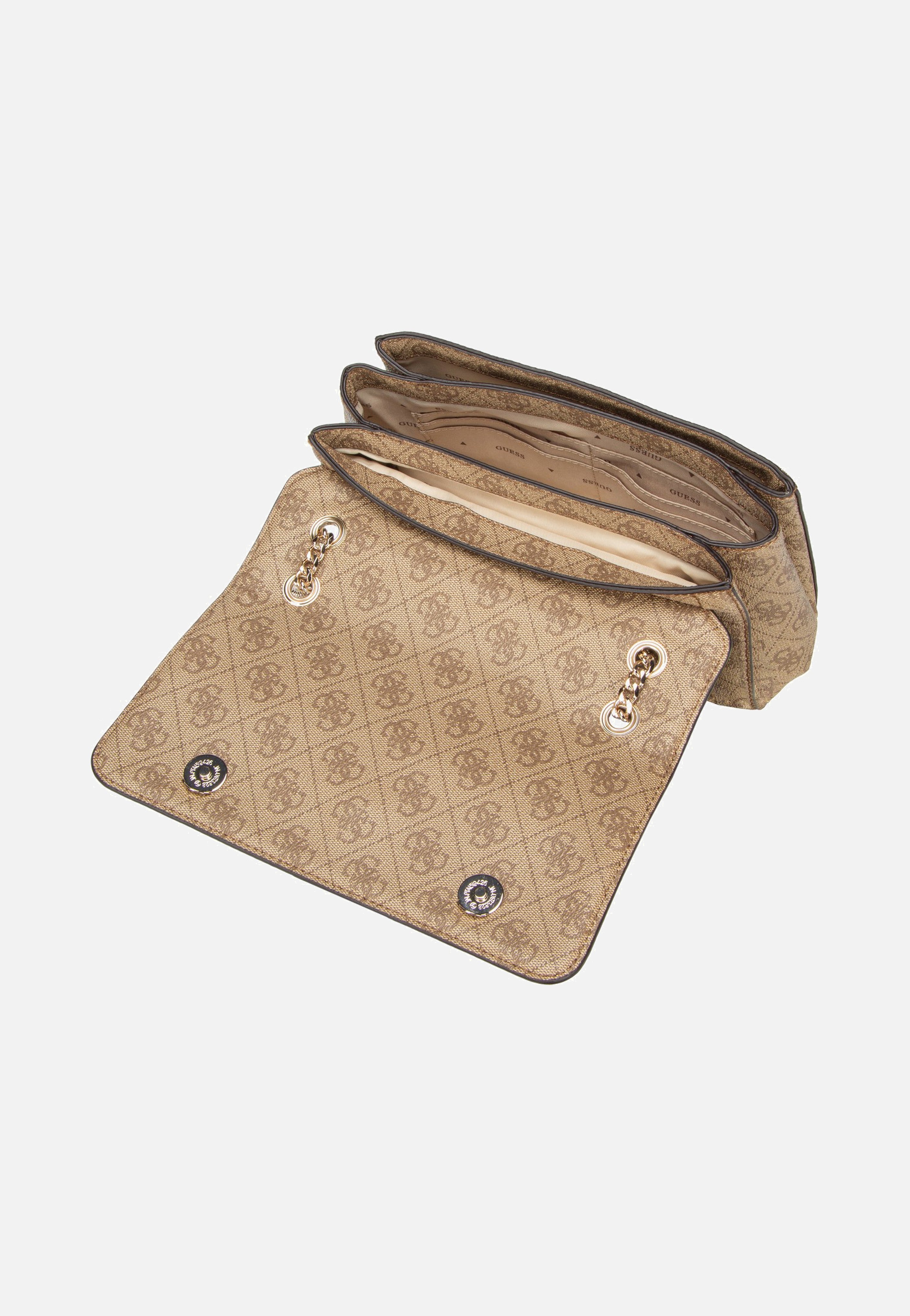 Noelle II Conv XBody Flap 72210 Latte Logo/Brown - Umhängetasche