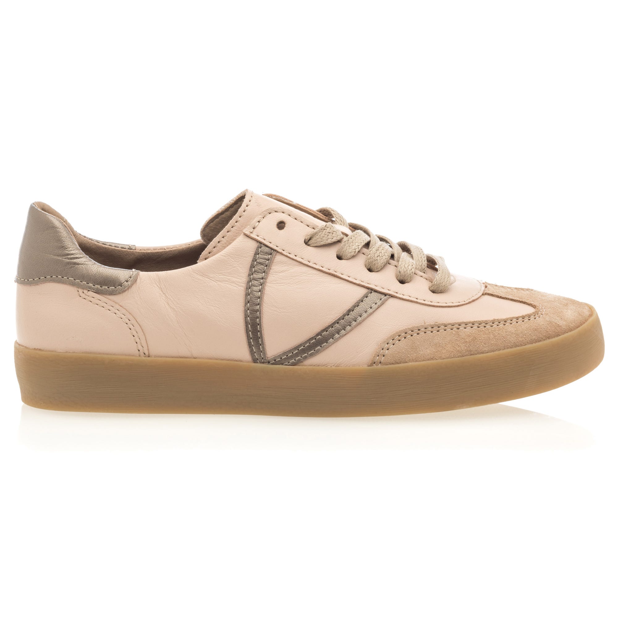 Baskets basses Femme en cuir neutre