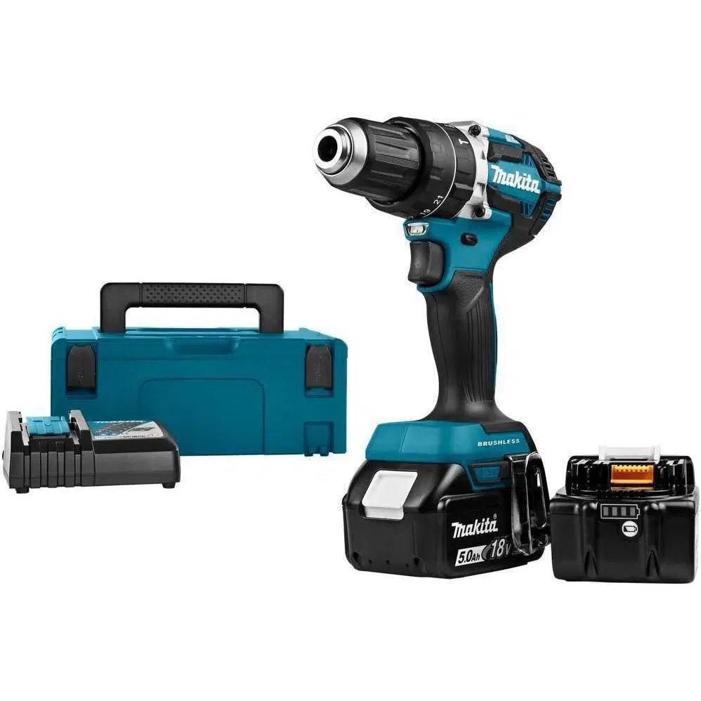 Makita DHP484RTJ Accu klop-/schroefboormachine 18V 5.0Ah in Mbox
