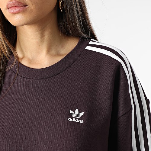 Robe Sweat Crewneck Femme HM4689 Bordeaux