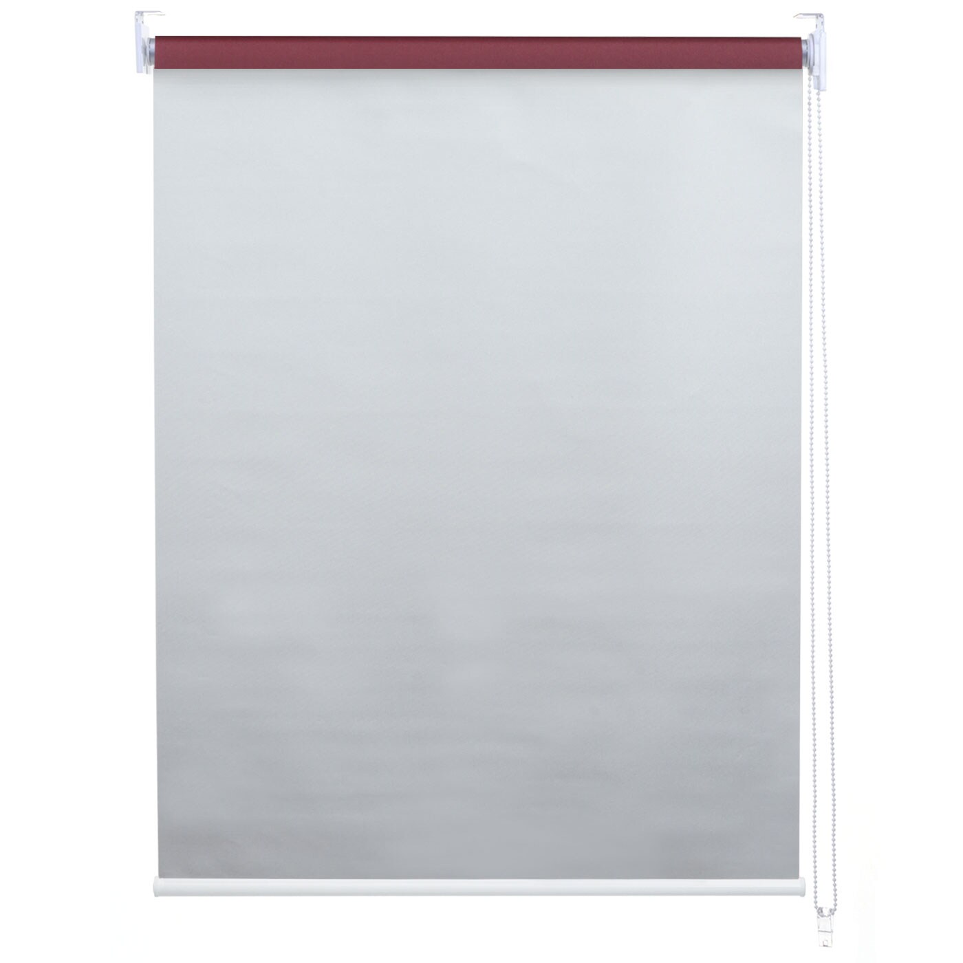 Rollo MCW-D52, Fensterrollo Seitenzugrollo Jalousie, Sonnenschutz Verdunkelung blickdicht 60x230cm ~ bordeaux