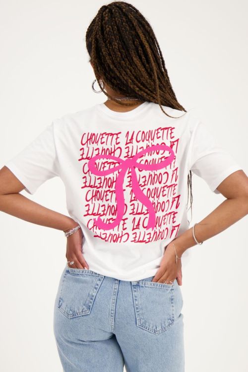 Wit T-shirt ''La coquette''