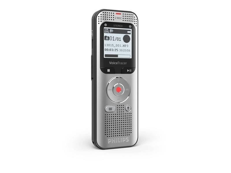 Philips Diktiergerät VoiceTracer DVT2050 Hochwertige Aufnahmen mit vollem Stereoklang