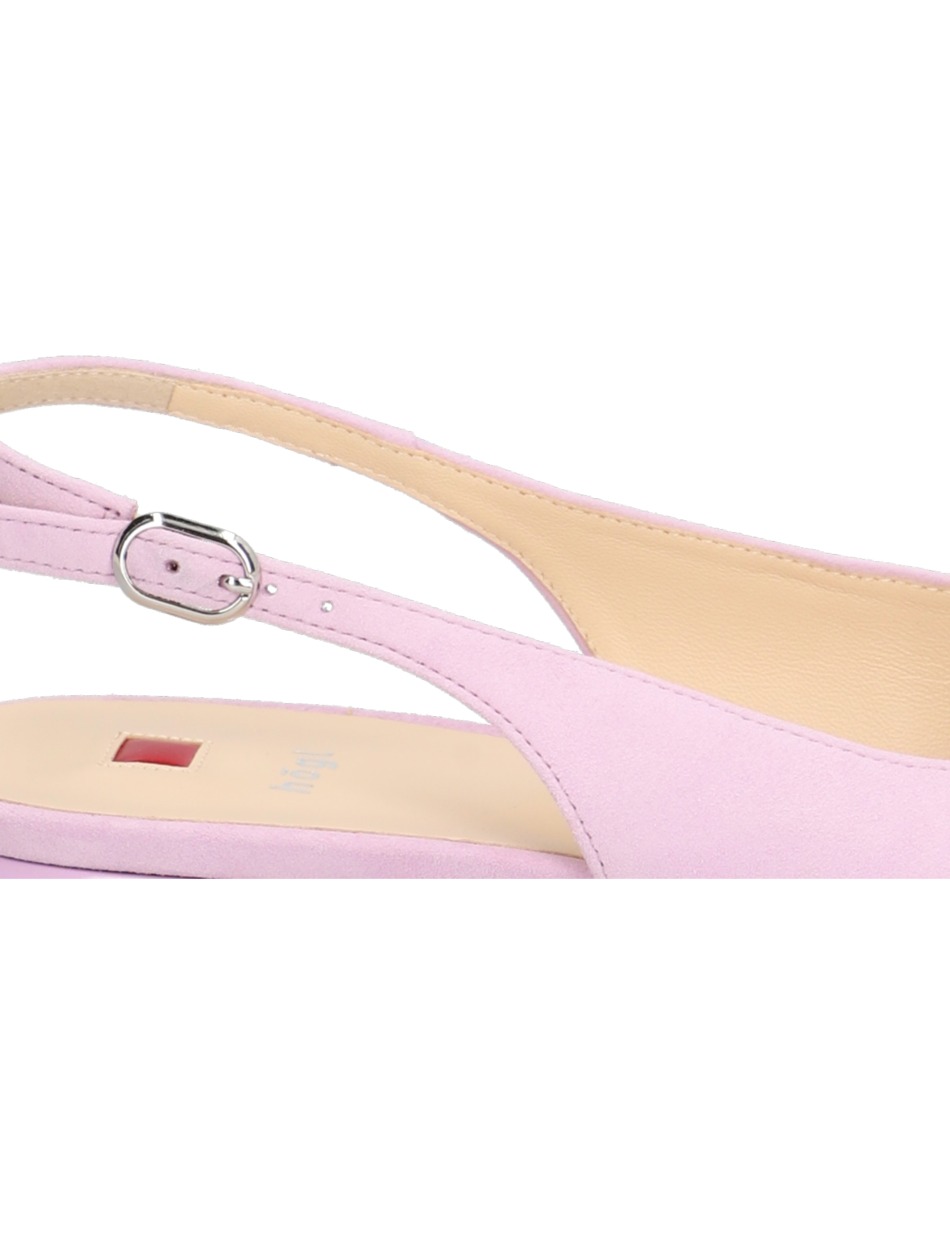 Veloursleder Slingpumps