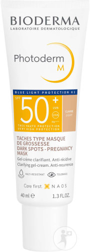 Bioderma Photoderm M Crème Taches Type Masque De Grossesse Teinte Claire IP50+ Tube 40ml