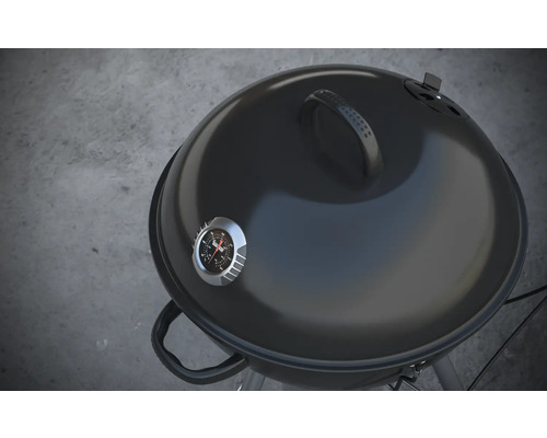 Tenneker® Houtskoolgrill Kettle Grill Black Moon Ø 58 cm Deksel Thermometer en Uitneembare Asbak Zwart