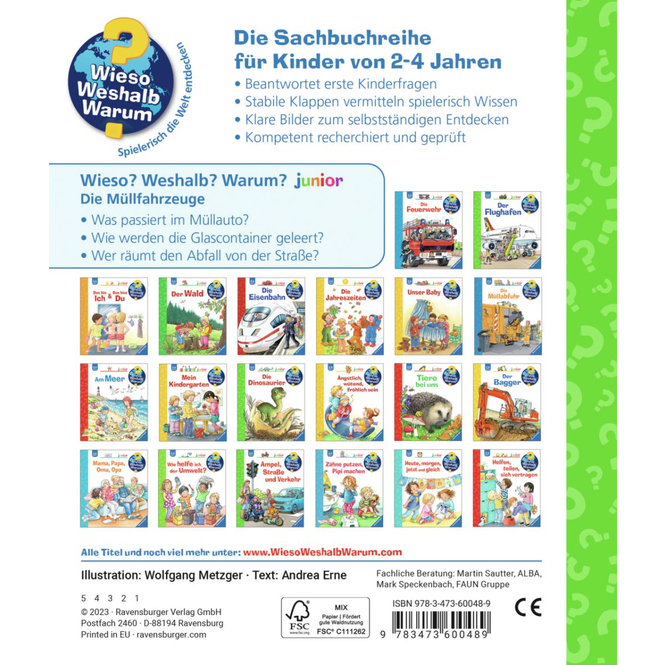 Wieso? Weshalb? Warum? - Junior - Band 74 - Die Müllfahrzeuge