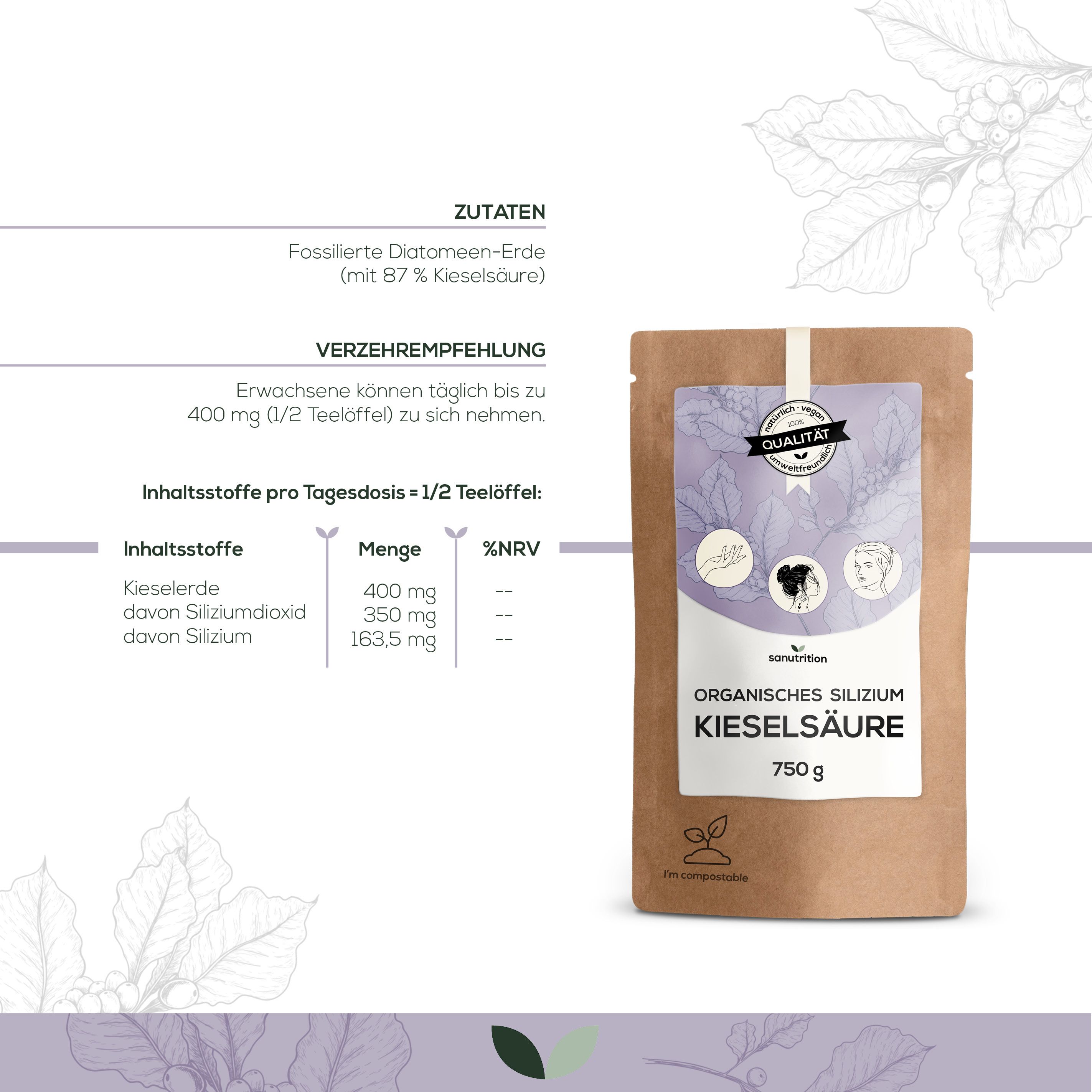 Sanutrition® - reine Kieselsäure