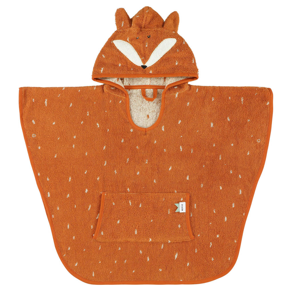poncho Mr Fox 47x64 cm oranje