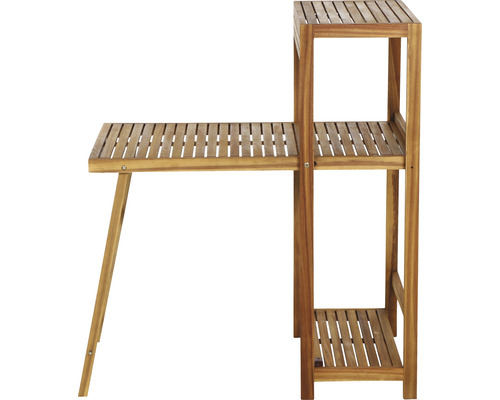 Siena Garden 2-zits balkonset bestaande uit: 2 stoelen, tafel, naturel hout