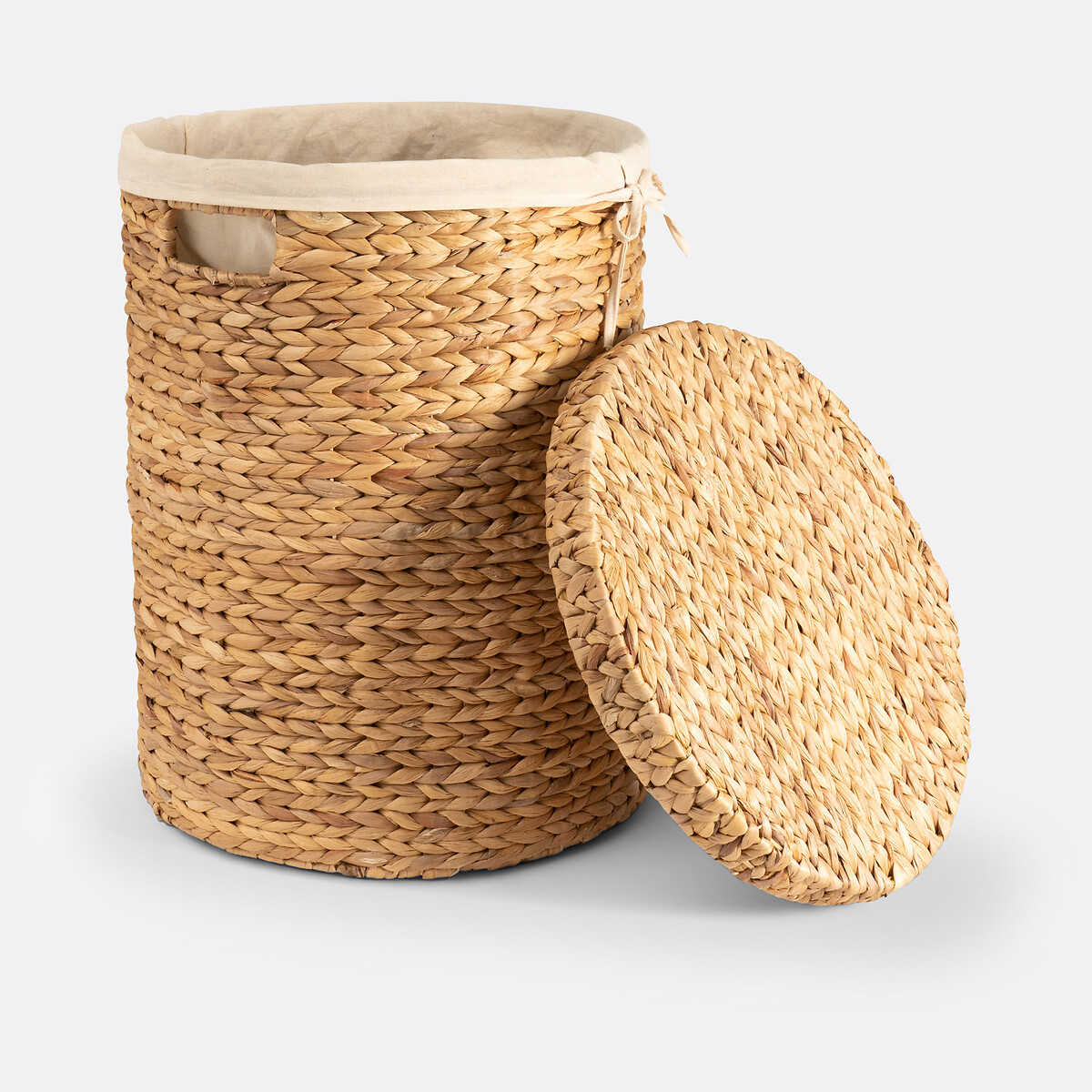LA REDOUTE INTERIEURS<br>Cesto redondo de linho, Lomopi