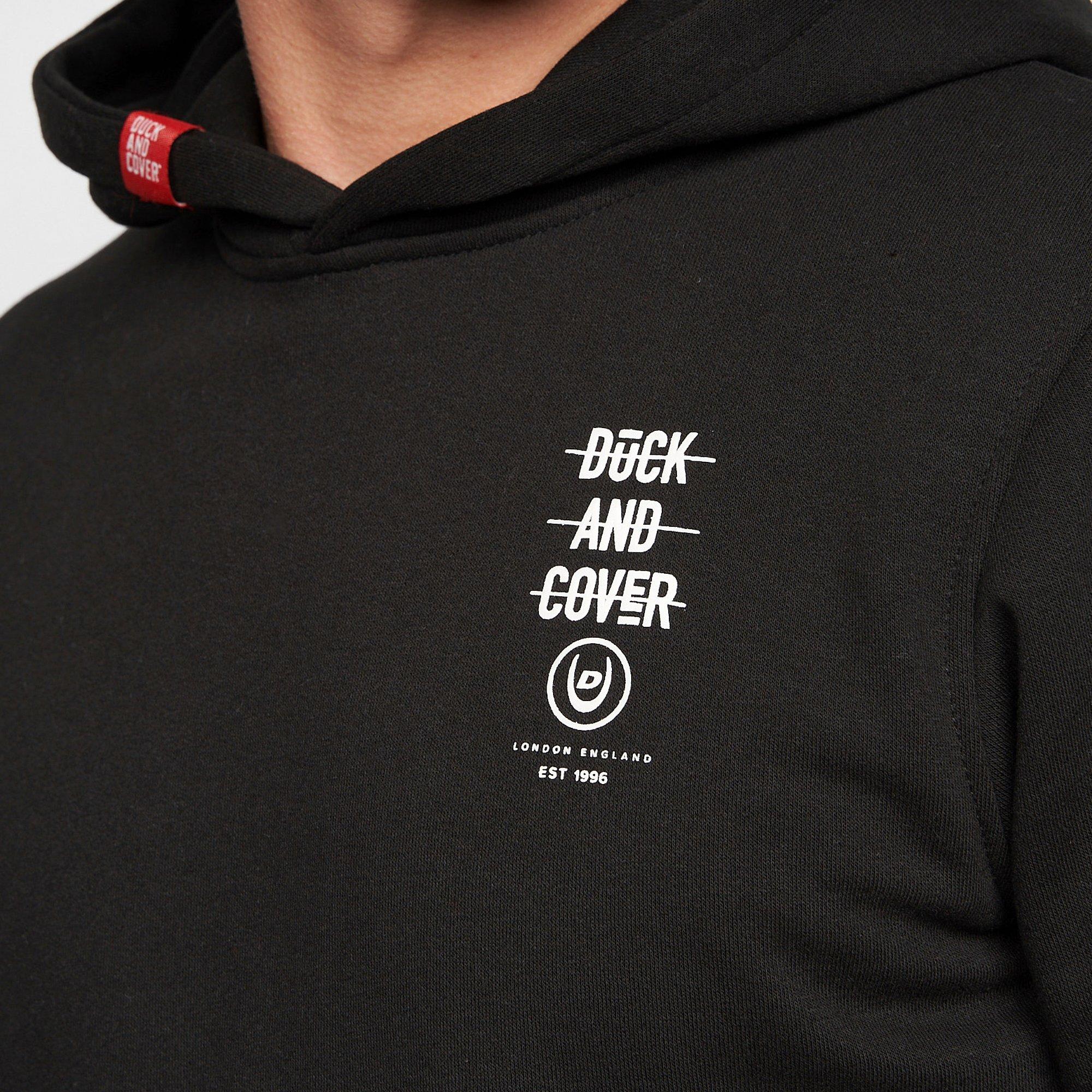 Duck and Cover DC Graphic Hoodie Mens