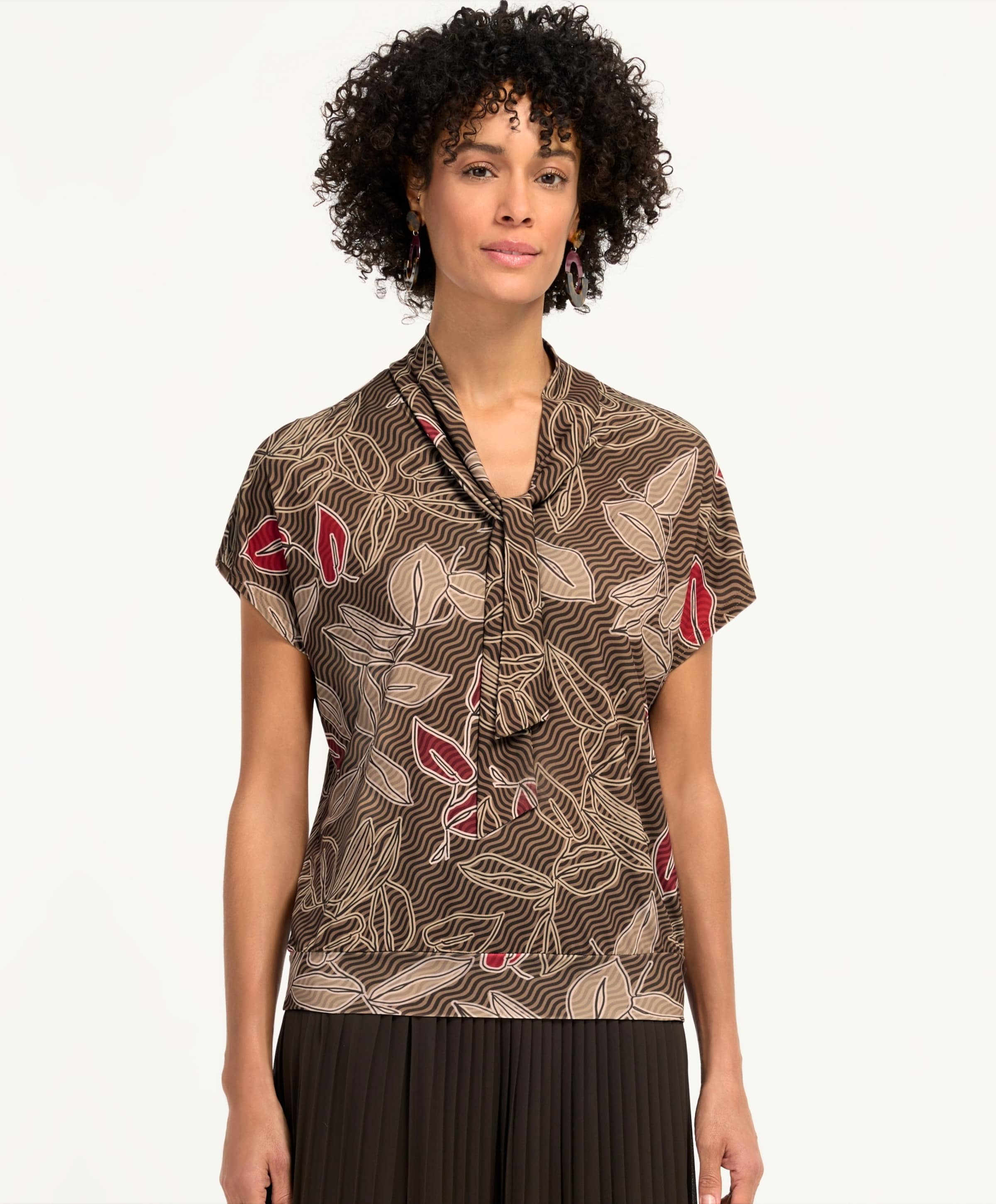 Bianca Dames T-shirt bruin