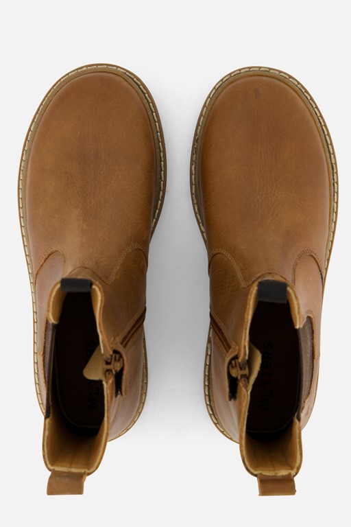 Muyters Chelsea boots cognac Leer
