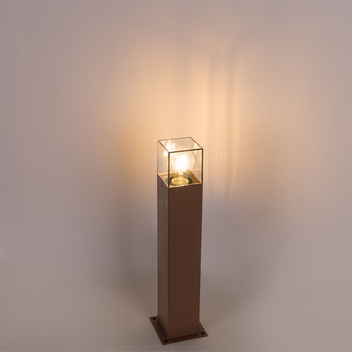 Smart staande buitenlamp roestbruin 50 cm incl. Wifi P45 - Denmark