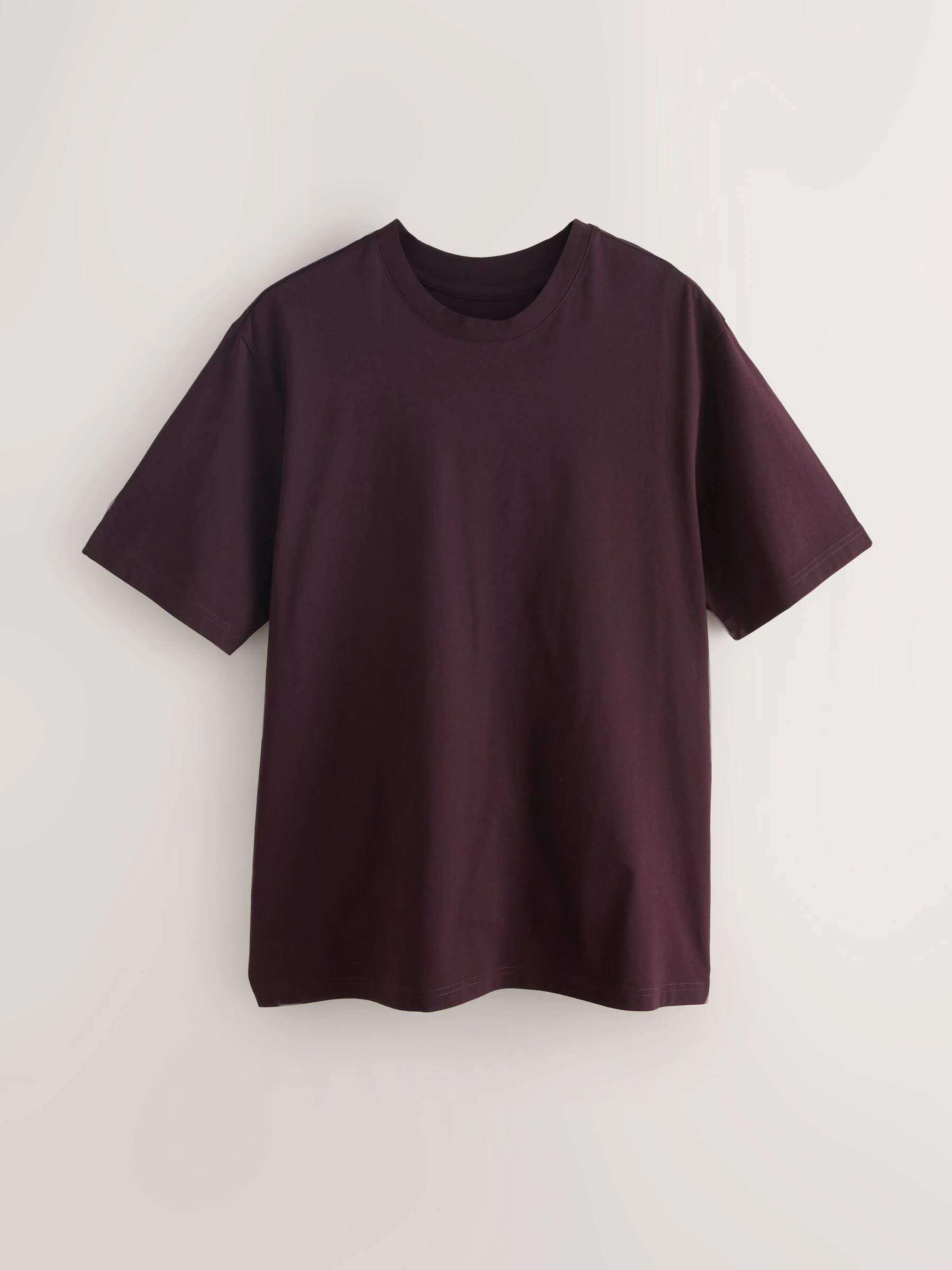 Marineblauw/Groen/Bordeaux Rood/Geel/Leigrijs/Blauw - Normale Pasvorm - Essential katoenen T-shirts verpakking van 6