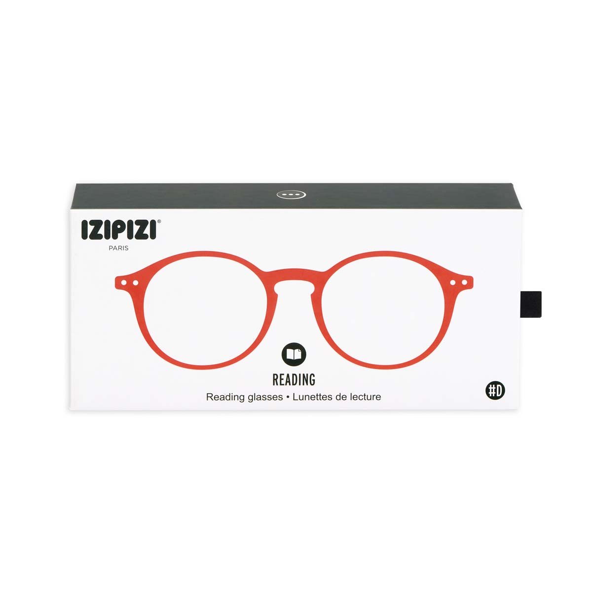 +2.50 Red Circular Reading Glasses: Izipizi