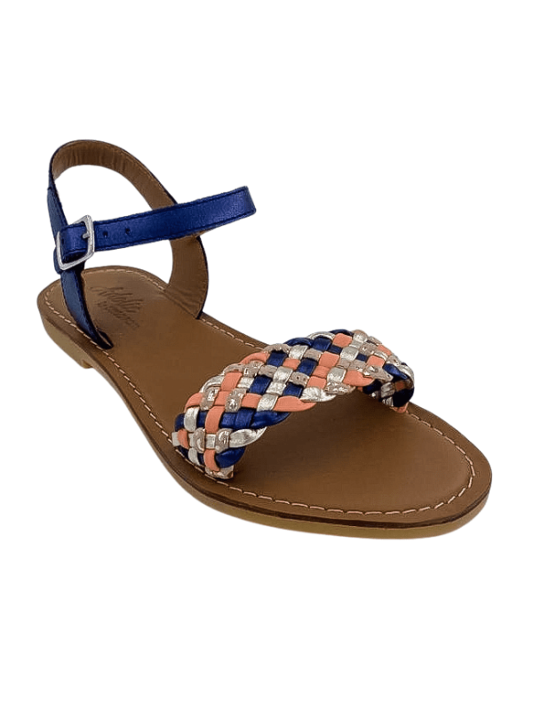 Shoo Pom - Sandales Fille LAZAR KATE Bleu/Corail