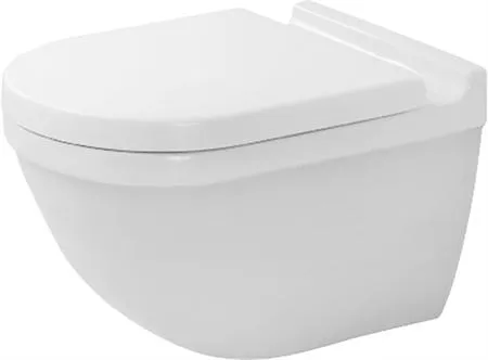 Duravit Starck 3 vægtoilet - med skjult montering og Wondergliss