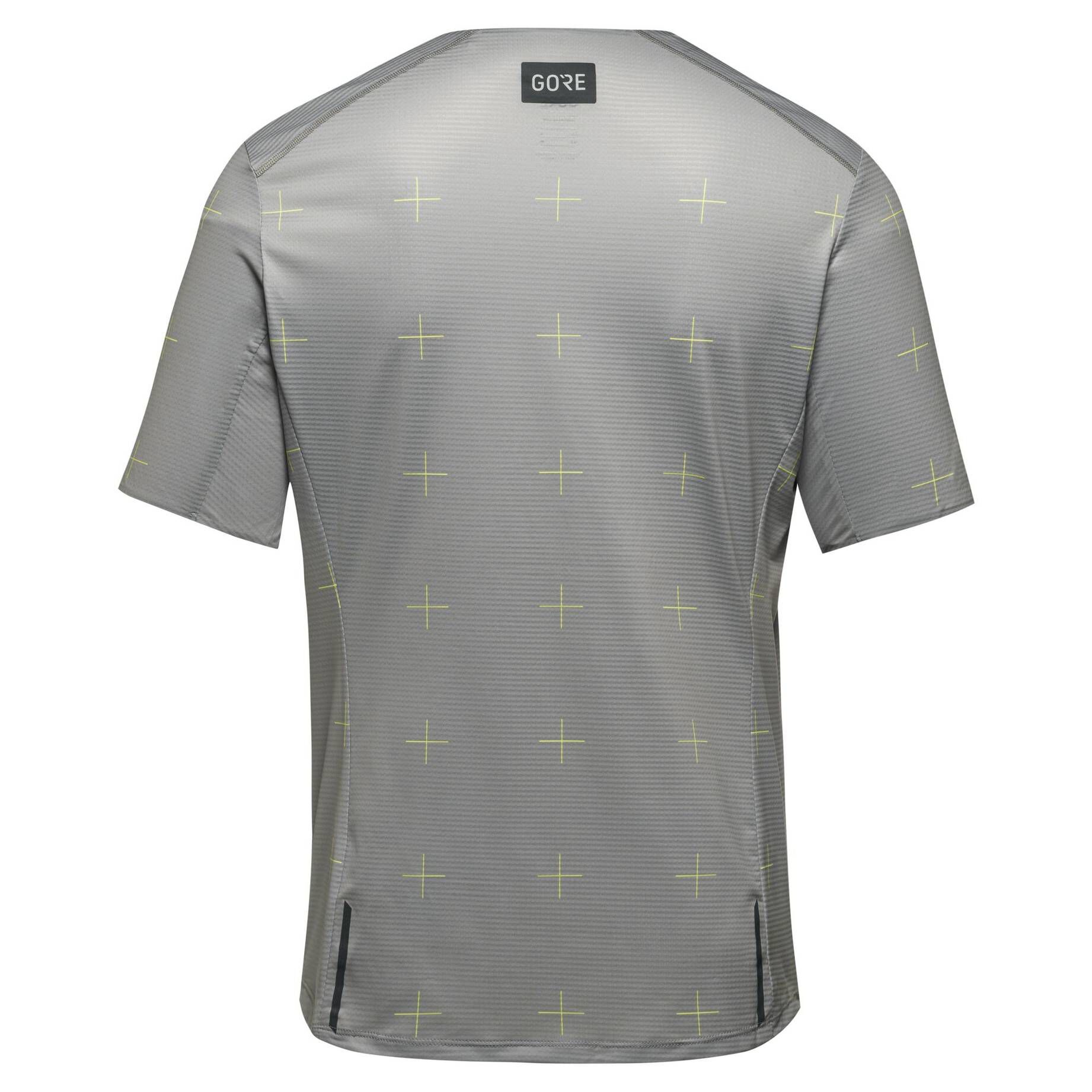 GOREWEAR| Herren Laufshirt CONTEST DAILY TEE grau/gelb