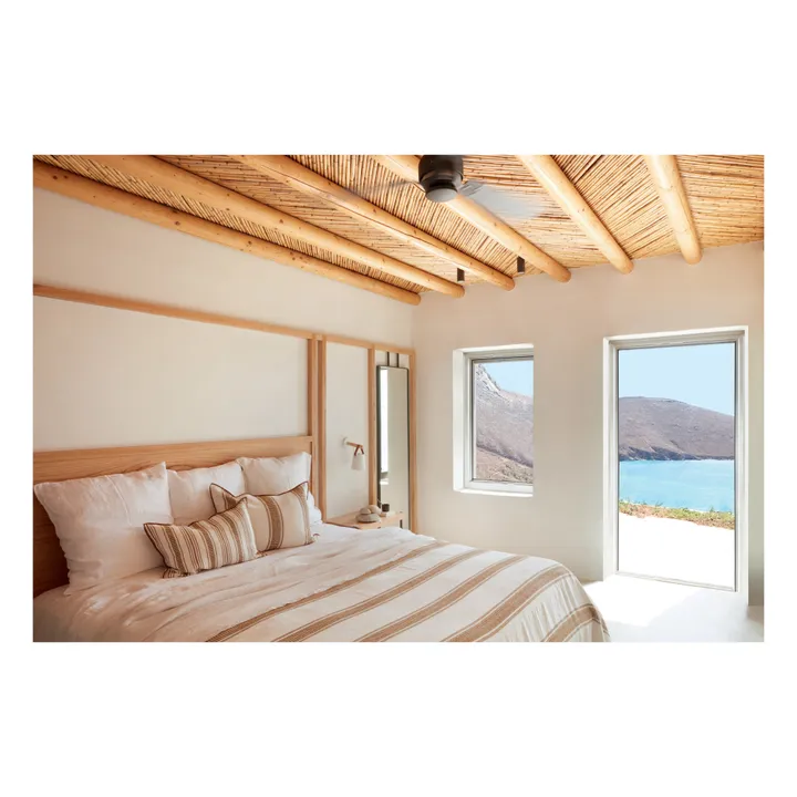 Maison de Vacances Coussin Vice Versa en toile brodée Cyclades | Havane