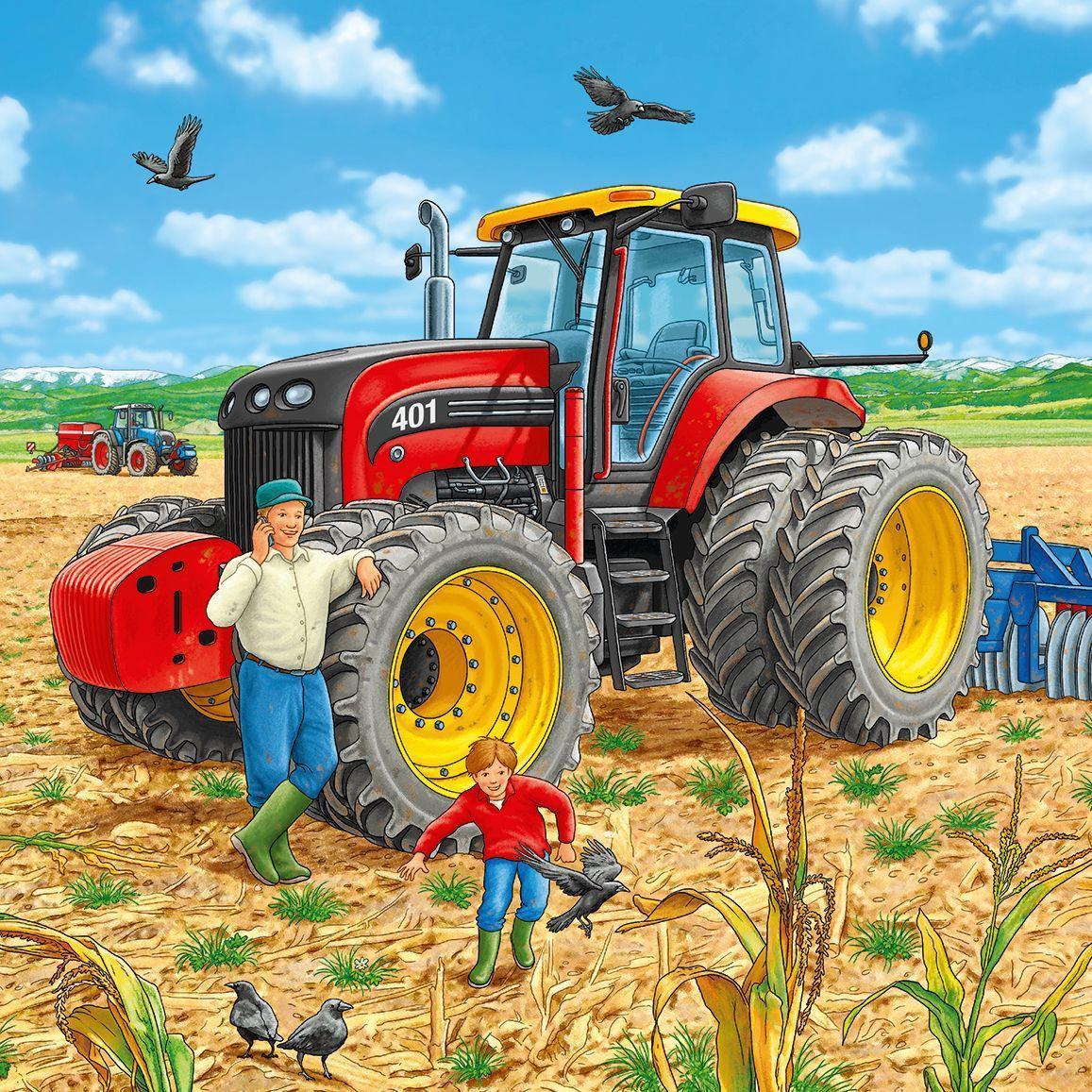 Puzzle GROßE MASCHINEN 3x49-teilig
