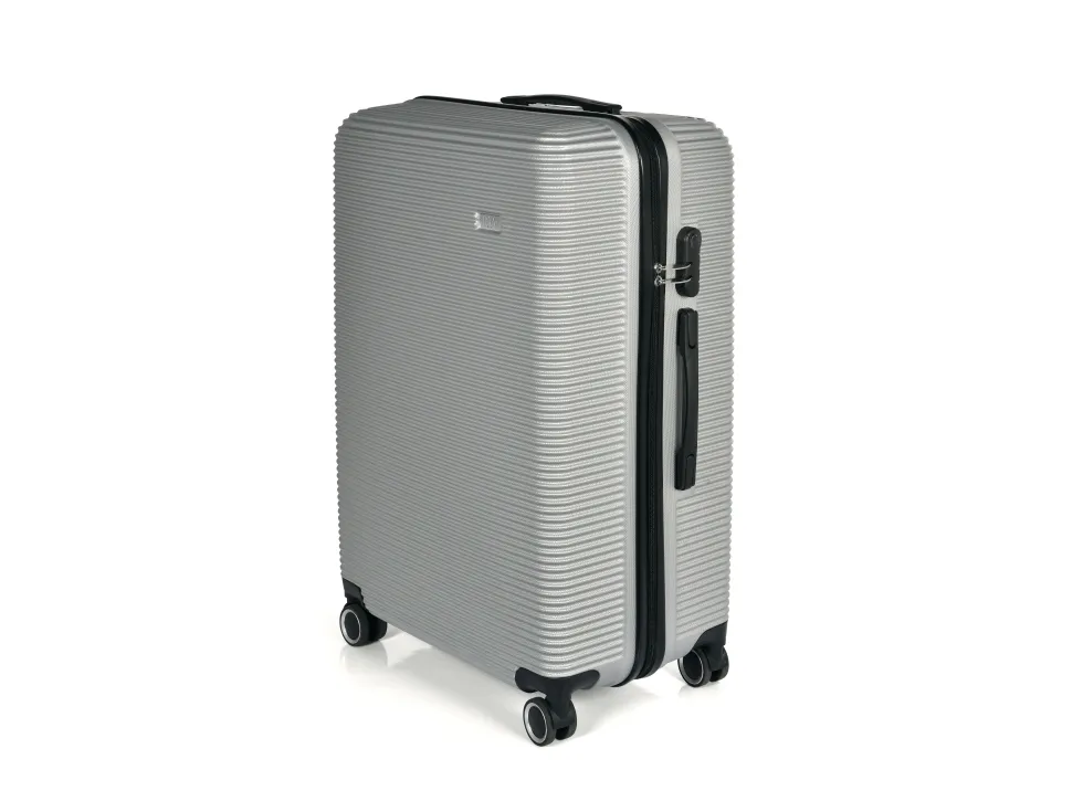 Kuffertsæt RW Classic sølv 20”/24”/28” 70% genanvendt ABS plastik med TSA-lås