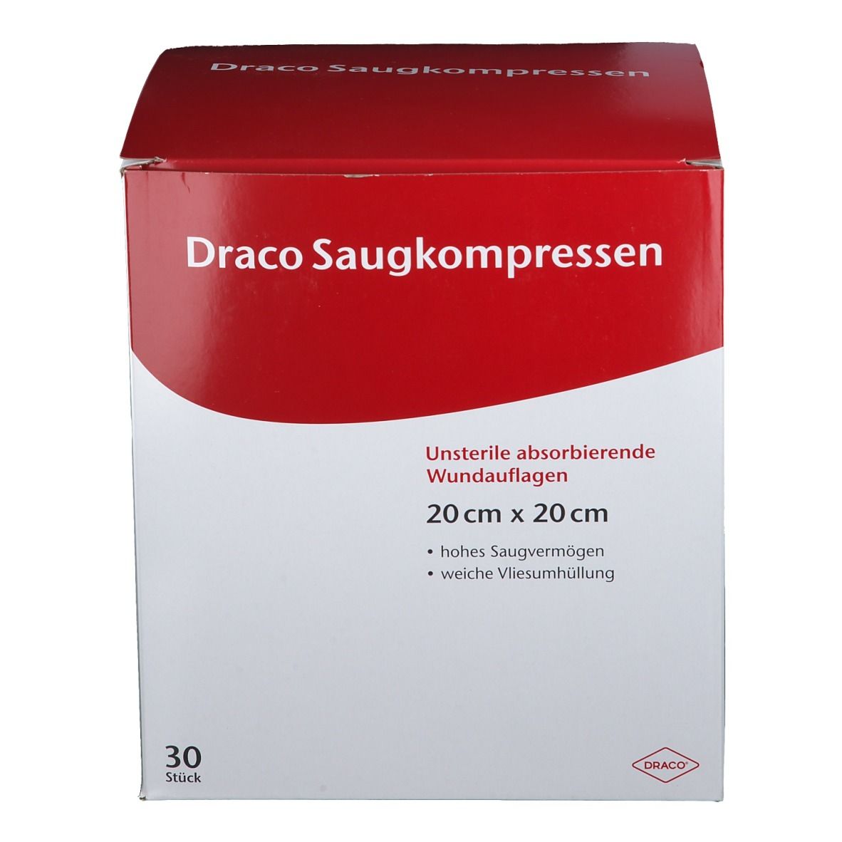 Draco Saugkompressen 20 x 20 cm unsteril