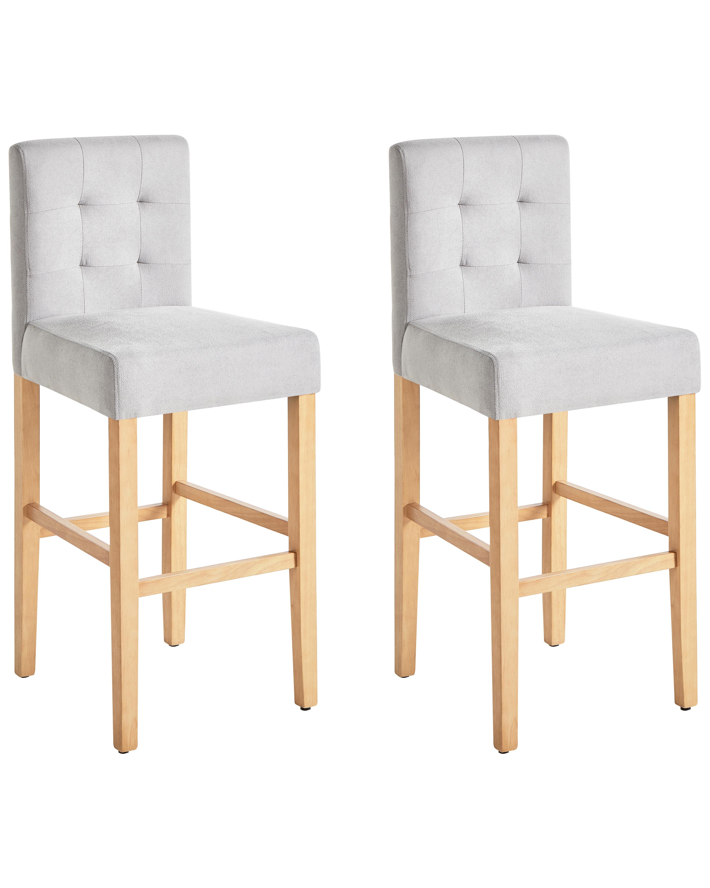 Set van 2 barstoelen MADISON Grijs