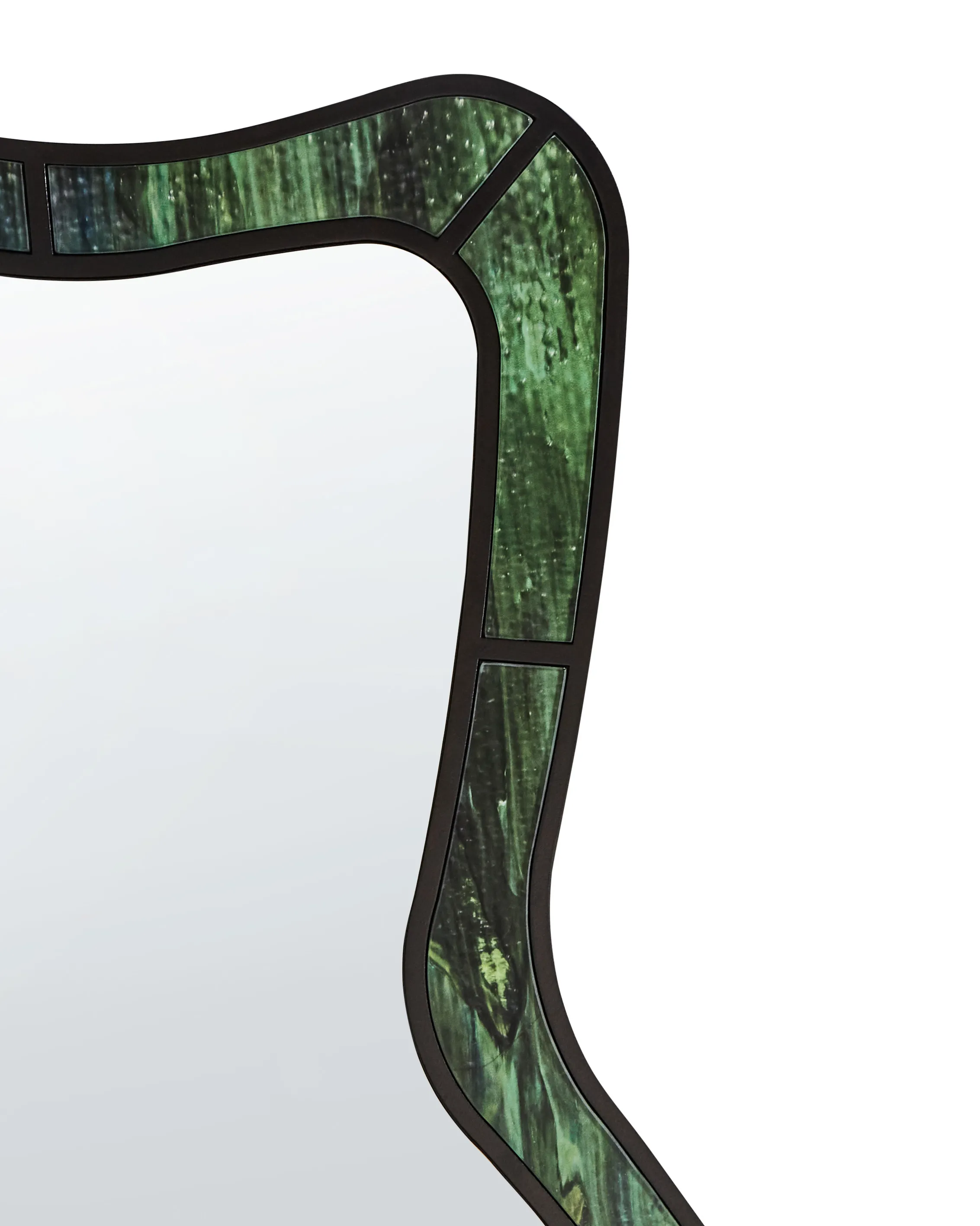 Wandspiegel CERVILLE 60 cm 98 cm Groen