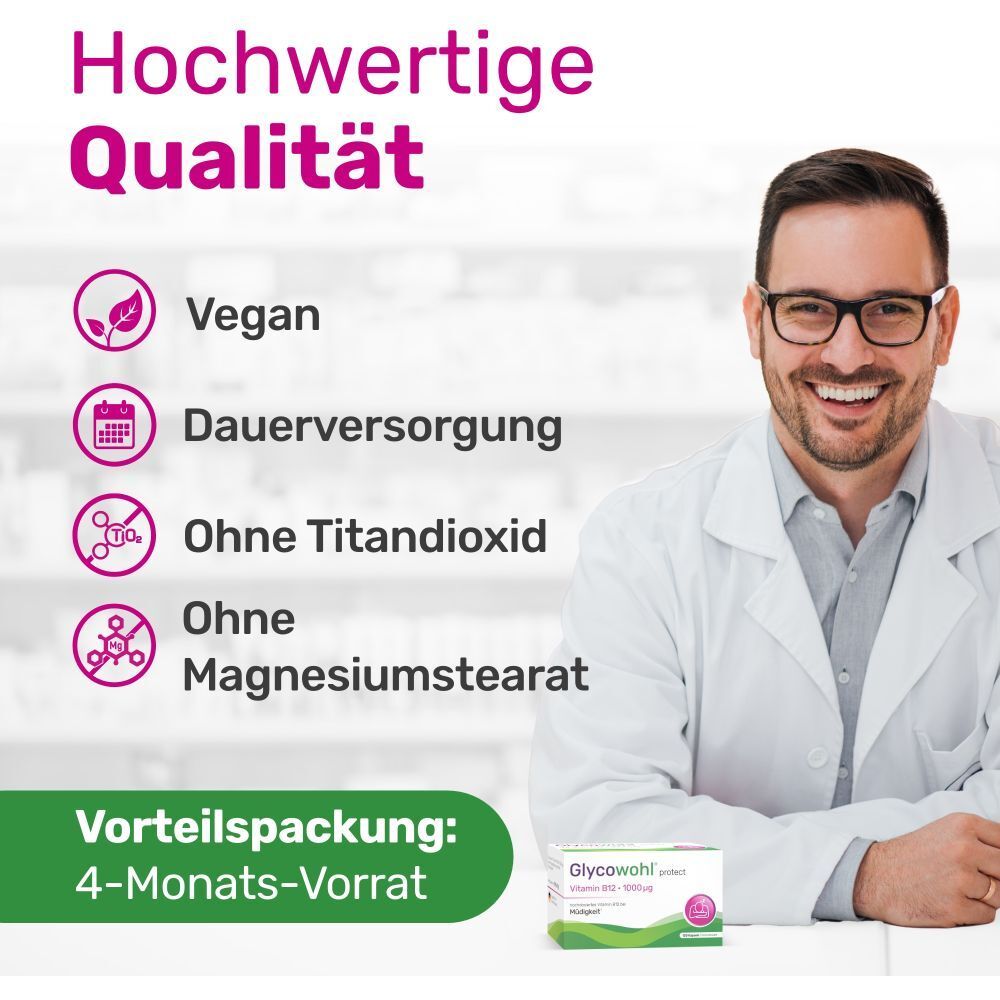 GLYCOWOHL® Vitamin B12 1000 μg bei Müdigkeit und Erschöpfung