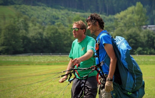 Gleitschirm-Tandemflug in Mayrhofen als Geschenk