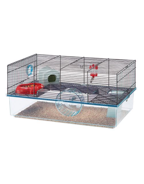 Ferplast Hamsterkooi Favola - Dierenverblijf - 60x36.5x30 cm Zwart