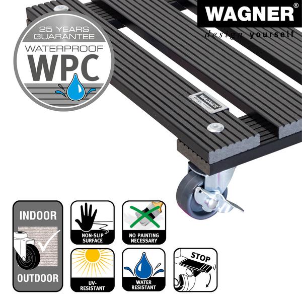 Wagner WPC-Pflanzroller, ca. B29/H7/T29 cm