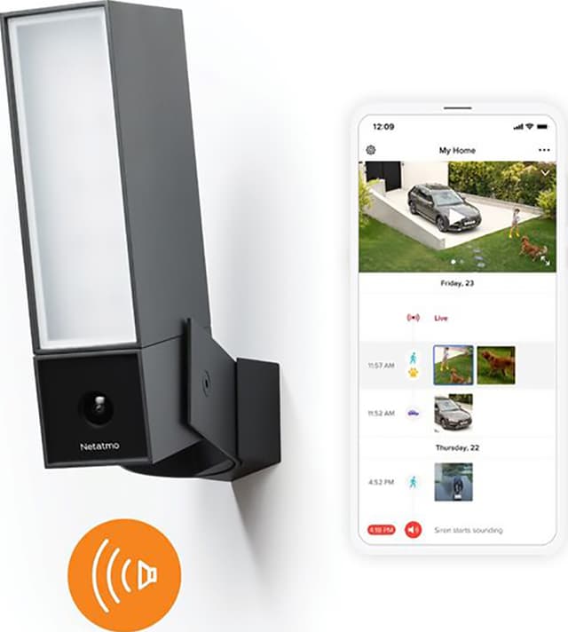 Netatmo Smart Udendørs Kamera med Sirene NOC01EU