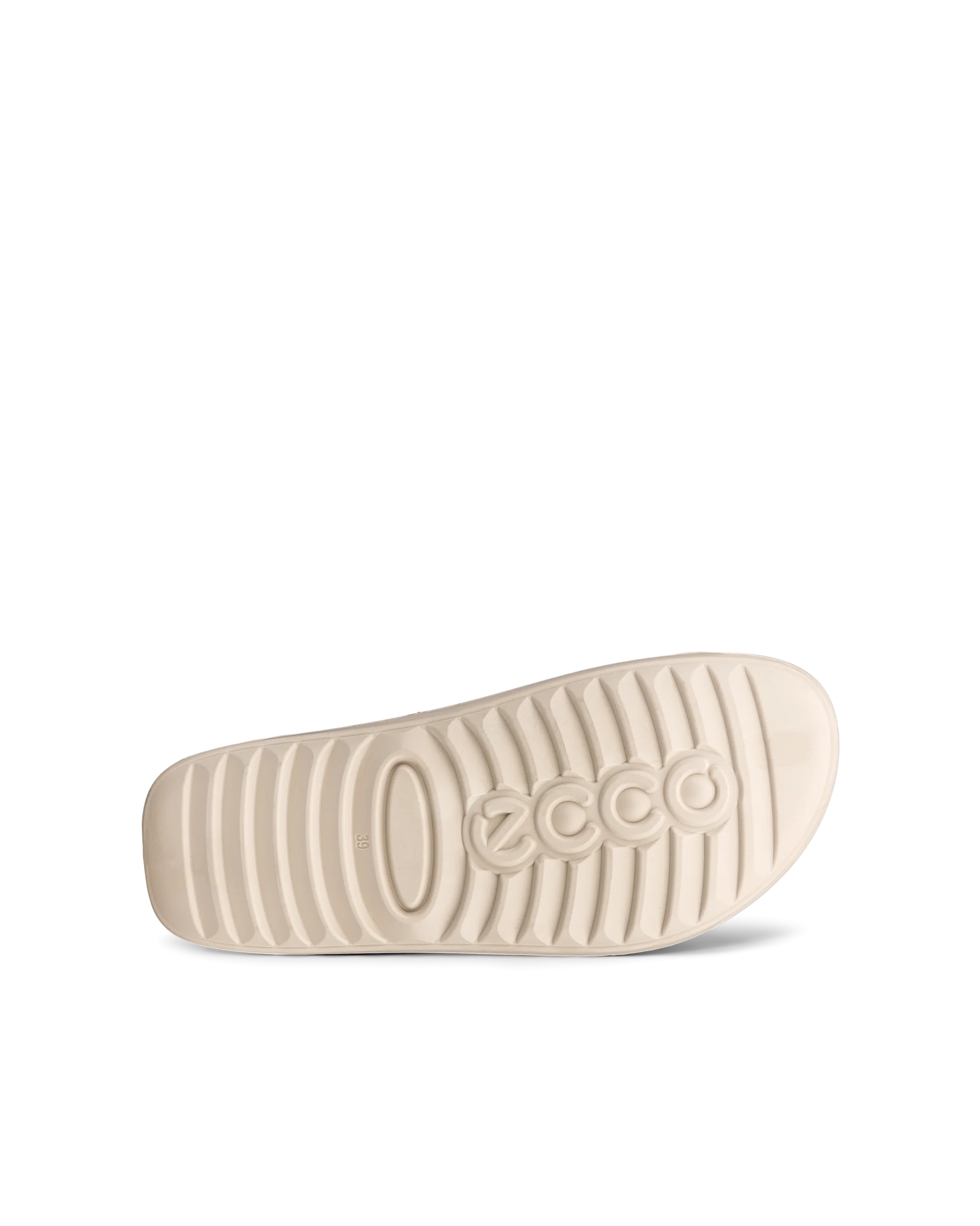 ECCO COZMO PF W Damen Ledersandale mit zwei Riemen Beige