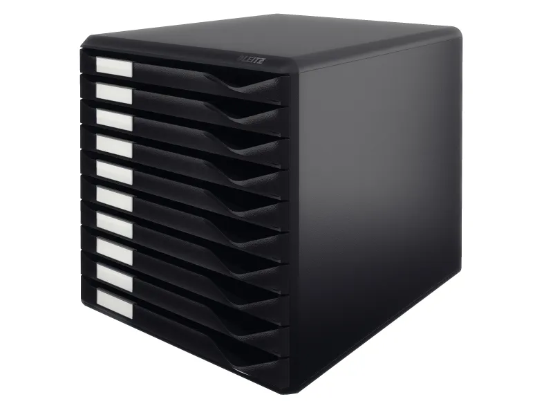 Leitz - Skuffekabinet - 10 skuffer - for A4 - sort