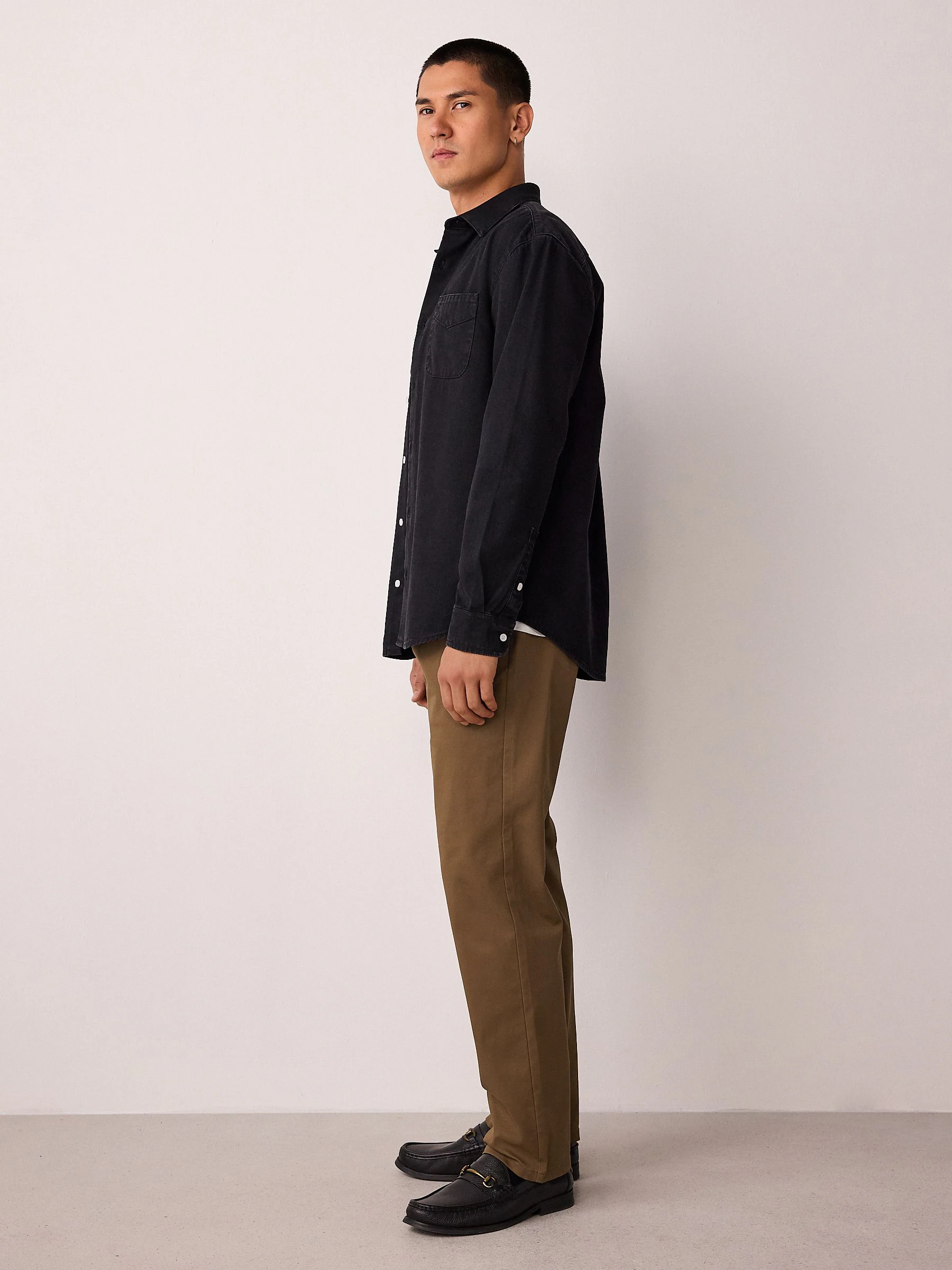 Lichtbruin - Slim Fit - Stretchy chino