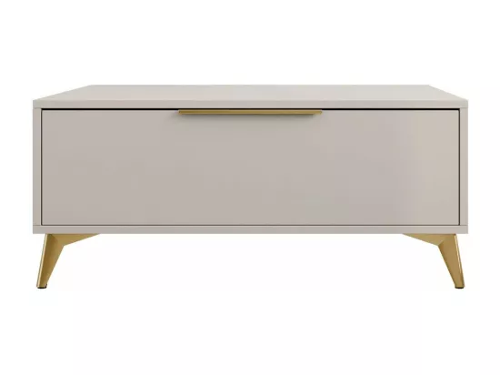 Table basse Comfivo Camlue 101, Beige, 45x75x104cm, Stratifié, Angulaire