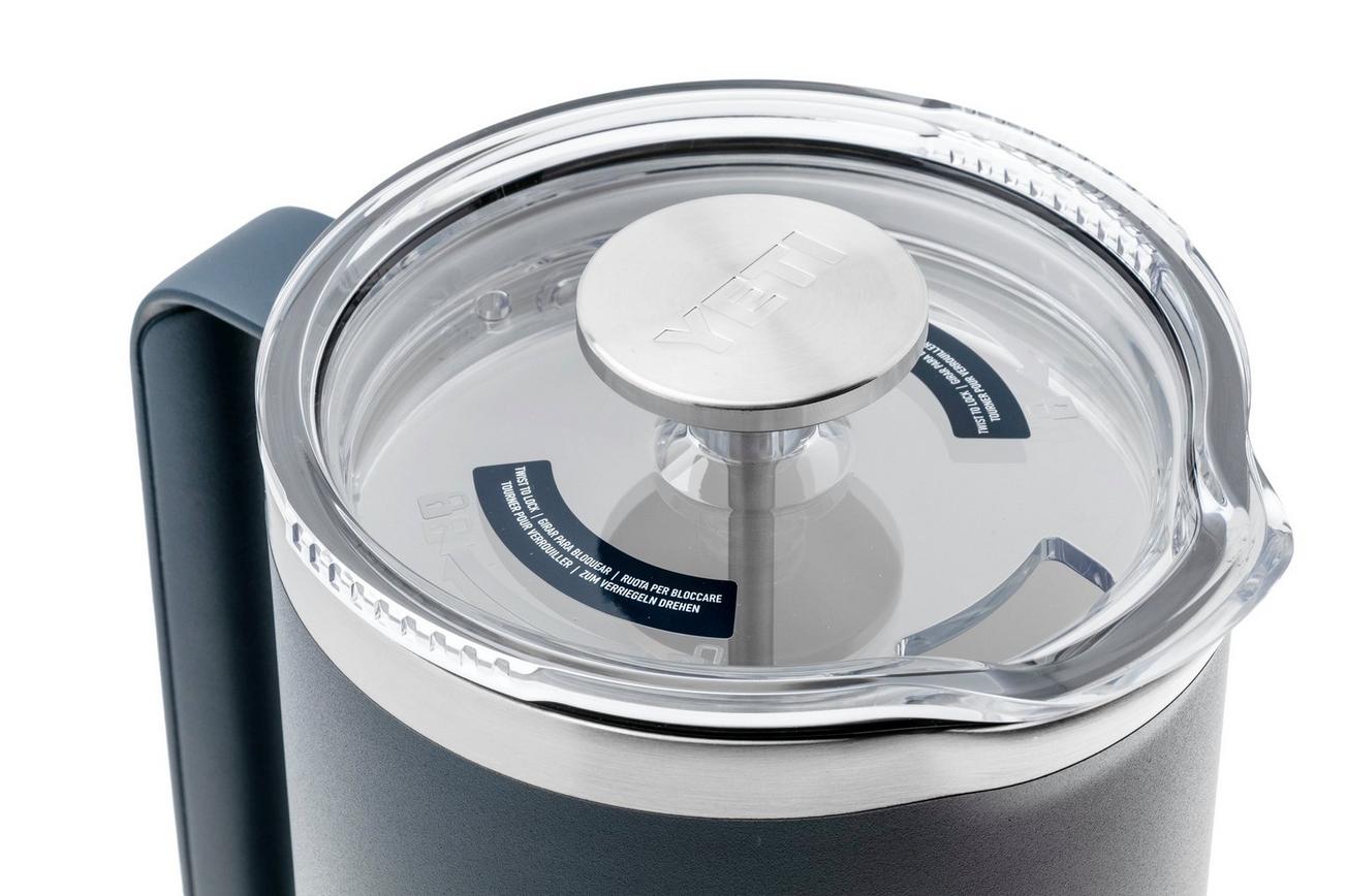 Yeti Rambler French Press 64oz Twist-To-Lock Lid, Navy Blue, thermos french press, 1.9L