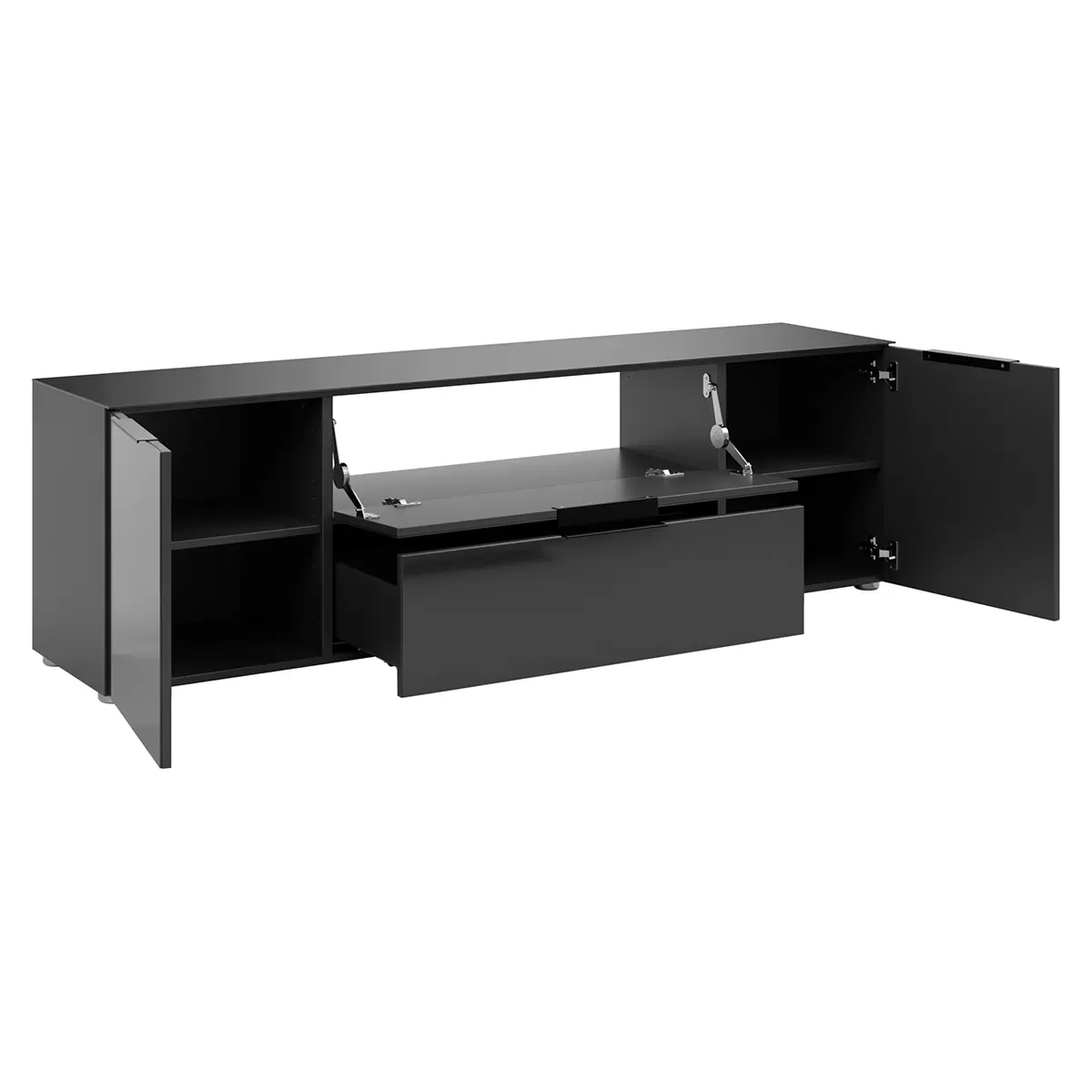Lowboard 2T1K1S Style Schwarz