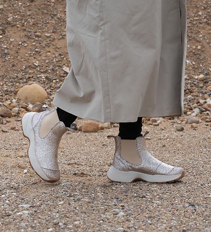 Woden Stiefel - Silje - Beige m. Gimmer