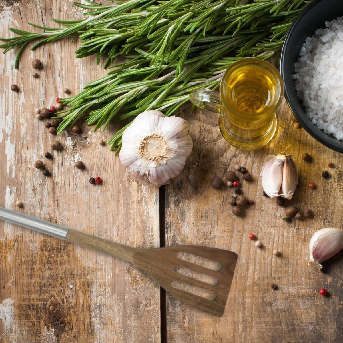 Spatule de cuisine ajourée en bois d'acacia Fackelmann Synthesis Facke