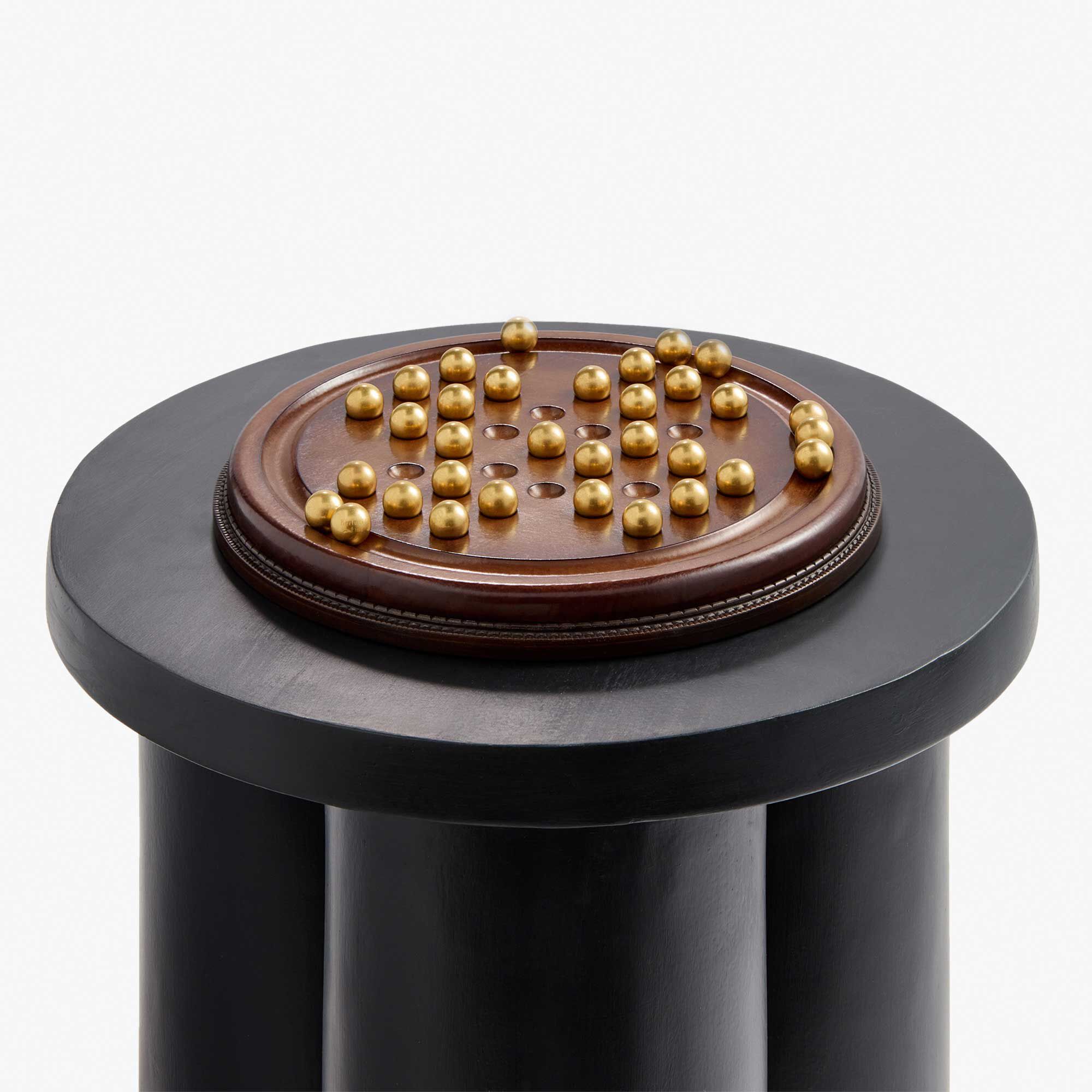 Jeu Du Solitaire En Cuir